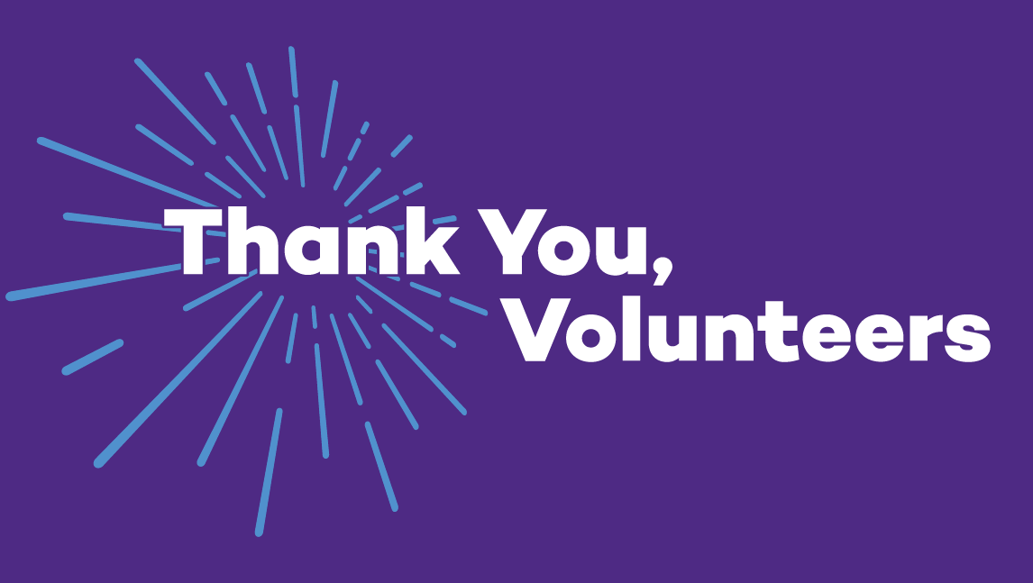 Thank you, volunteers