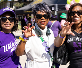 NUBAA alumni at tailgate event