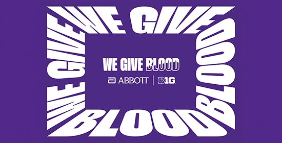 Northwestern Blood Drive graphic